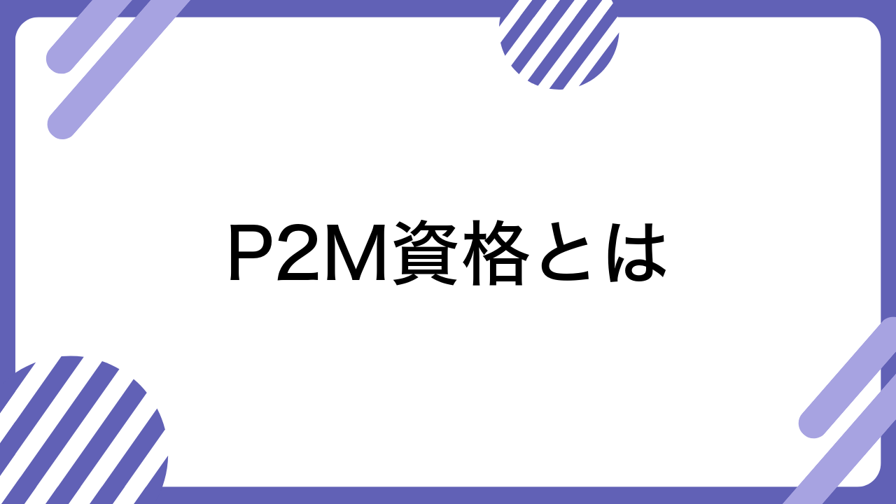 P2M資格とは